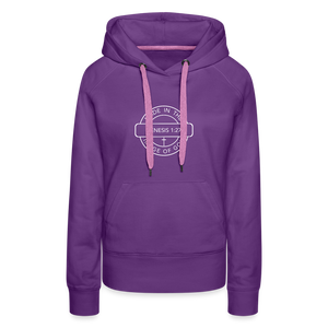 Made in the Image of God - Women’s Premium Hoodie - purple