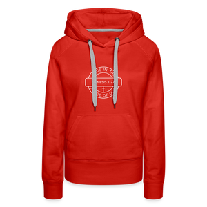 Made in the Image of God - Women’s Premium Hoodie - red
