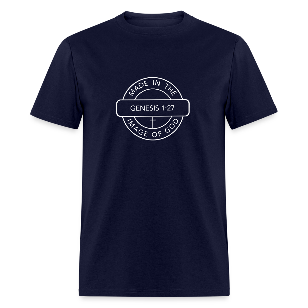 Made in the Image of God - Unisex Classic T-Shirt - navy