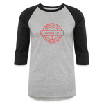 Made in the Image of God - Baseball T-Shirt - heather gray/black
