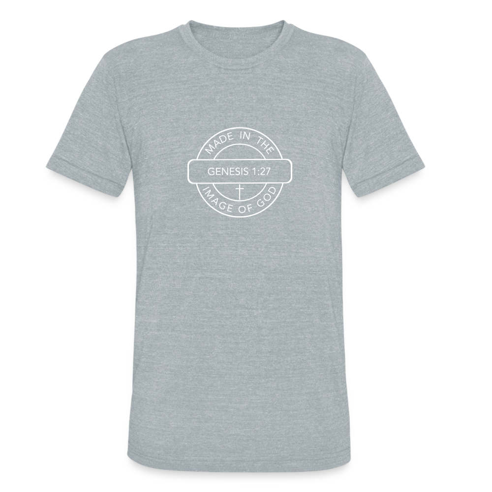 Made in the Image of God - Unisex Tri-Blend T-Shirt - heather grey