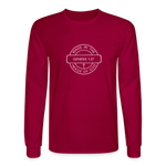Made in the Image of God - Men's Long Sleeve T-Shirt - dark red