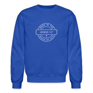 Made in the Image of God - Crewneck Sweatshirt - royal blue