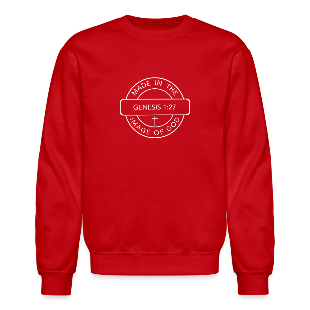 Made in the Image of God - Crewneck Sweatshirt - red