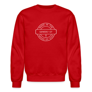 Made in the Image of God - Crewneck Sweatshirt - red