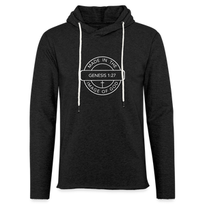 Made in the Image of God - Unisex Lightweight Terry Hoodie - charcoal grey
