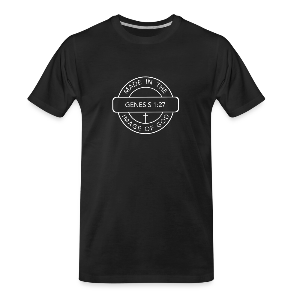 Made in the Image of God - Men’s Premium Organic T-Shirt - black