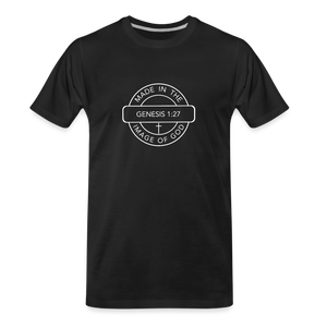 Made in the Image of God - Men’s Premium Organic T-Shirt - black