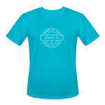 Made in the Image of God - Men’s Moisture Wicking Performance T-Shirt - turquoise