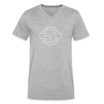 Made in the Image of God - Men's V-Neck T-Shirt - heather gray