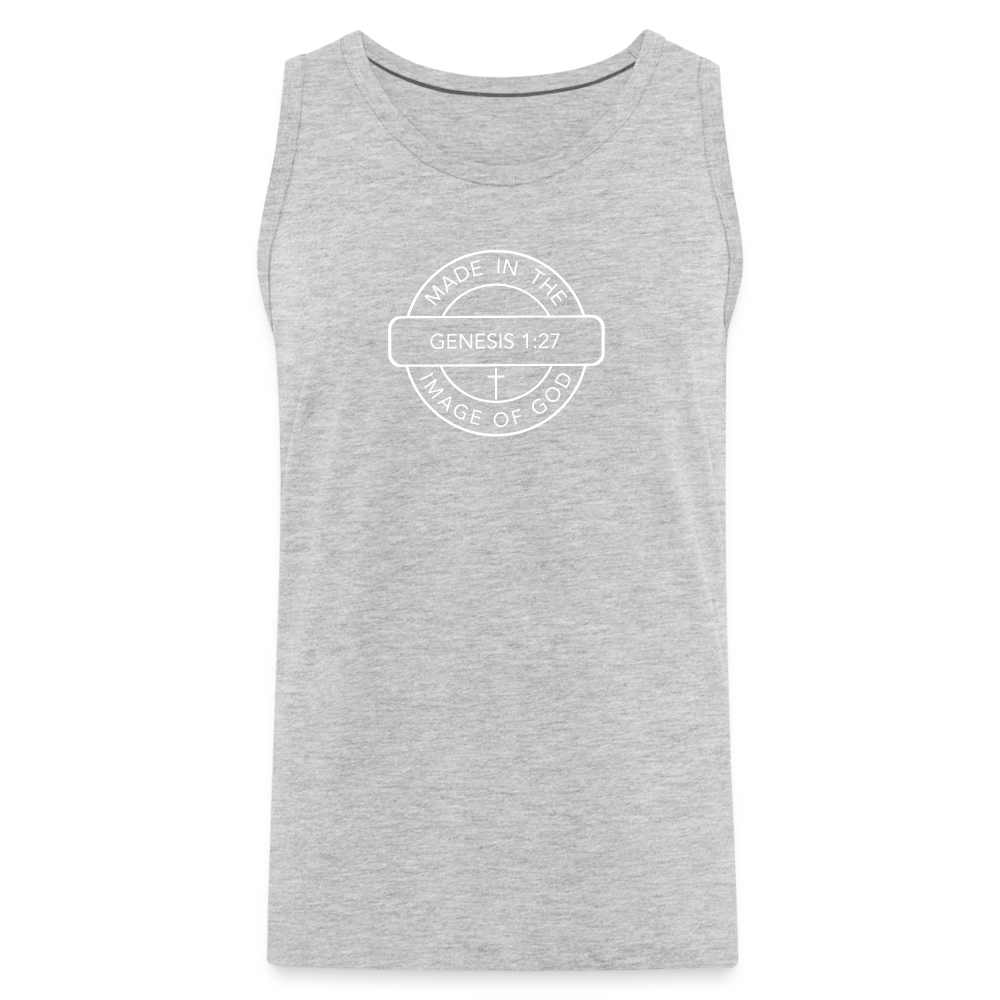 Made in the Image of God - Men’s Premium Tank - heather gray