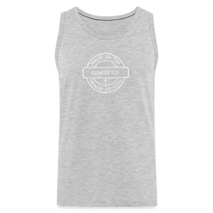 Made in the Image of God - Men’s Premium Tank - heather gray