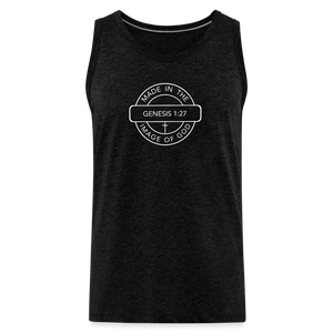 Made in the Image of God - Men’s Premium Tank - charcoal grey