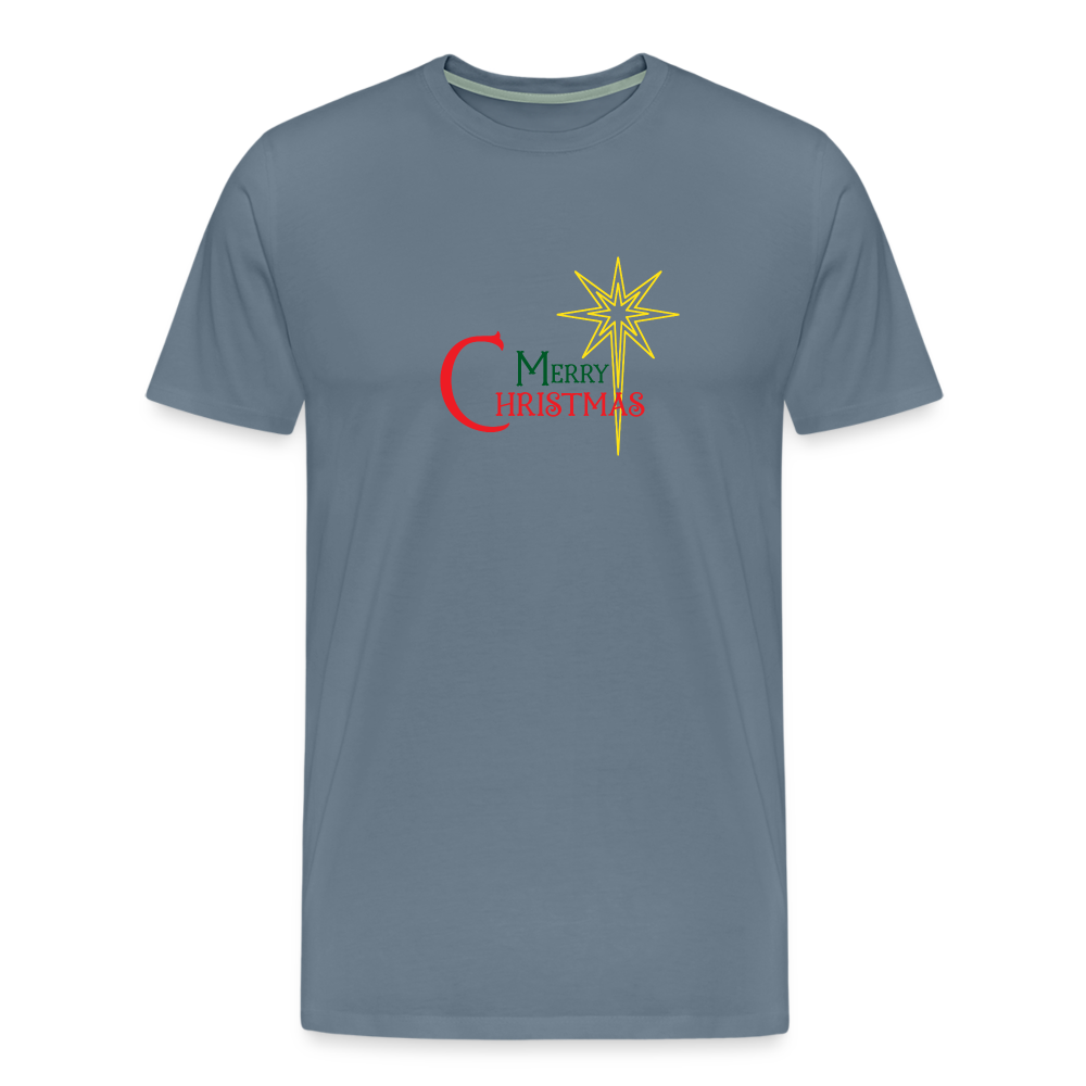 Merry Christmas - Unisex Premium T-Shirt - steel blue