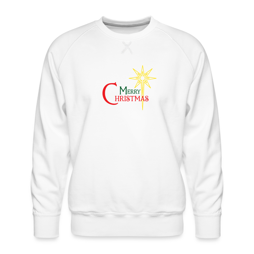 Merry Christmas - Men’s Premium Sweatshirt - white