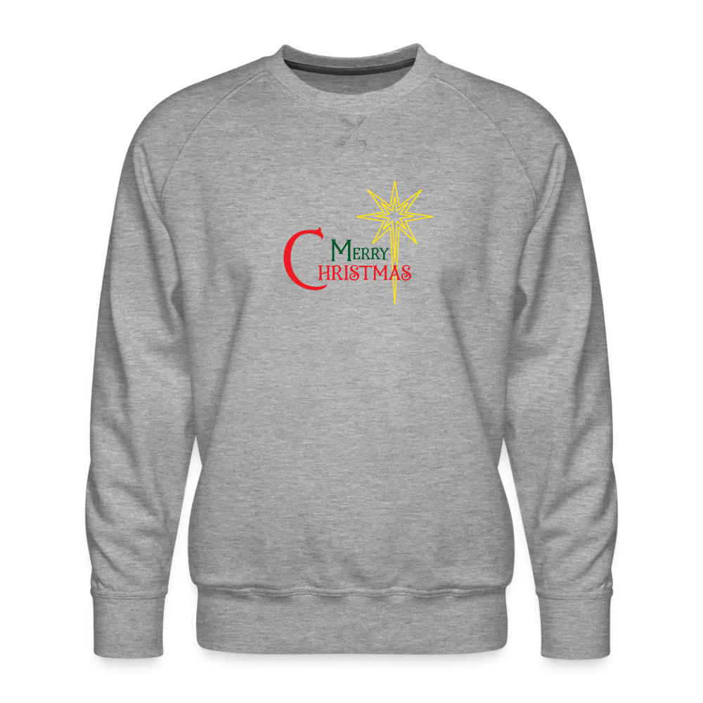Merry Christmas - Men’s Premium Sweatshirt - heather grey