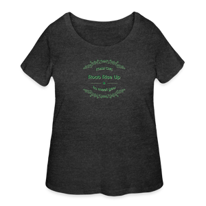 May the Road Rise Up to Meet You - Women’s Curvy T-Shirt - deep heather