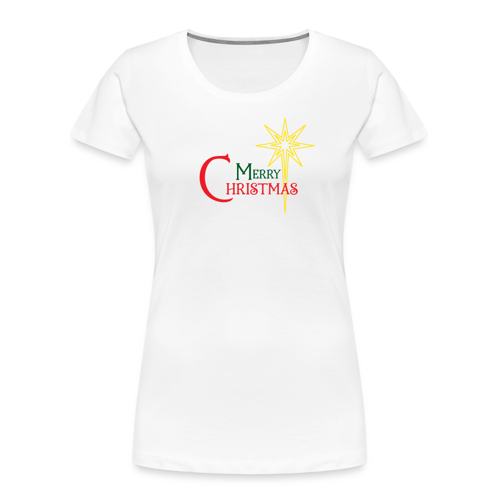 Merry Christmas - Women’s Premium Organic T-Shirt - white