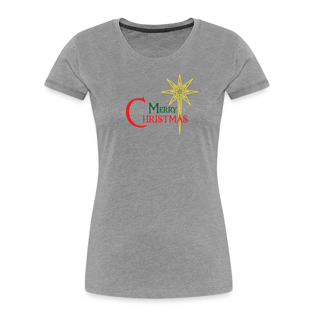 Merry Christmas - Women’s Premium Organic T-Shirt - heather gray
