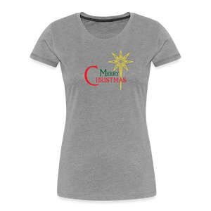 Merry Christmas - Women’s Premium Organic T-Shirt - heather gray