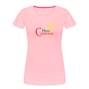 Merry Christmas - Women’s Premium Organic T-Shirt - pink