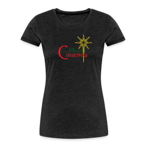 Merry Christmas - Women’s Premium Organic T-Shirt - charcoal grey