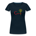 Merry Christmas - Women’s Premium Organic T-Shirt - deep navy