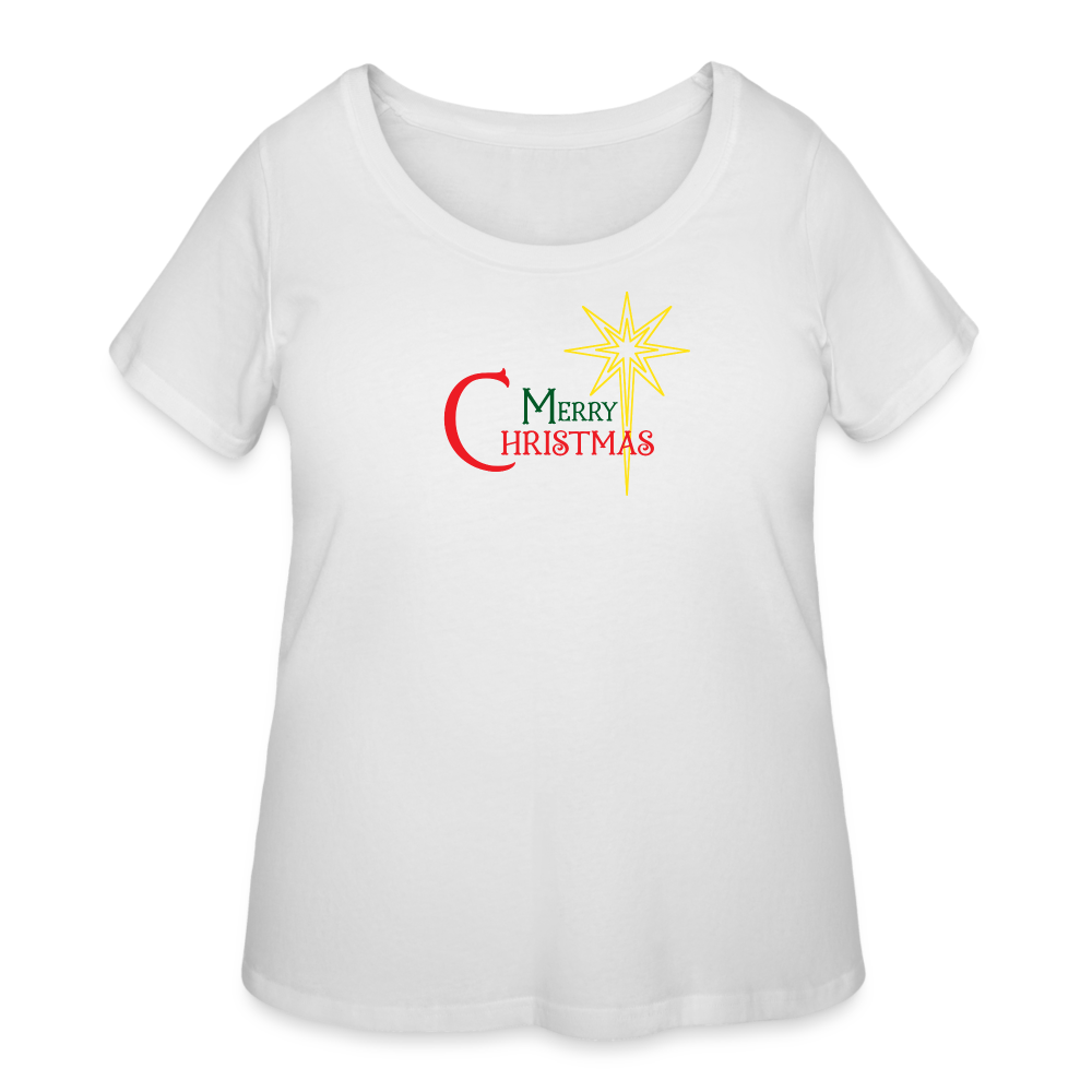 Merry Christmas - Women’s Curvy T-Shirt - white