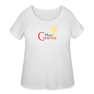 Merry Christmas - Women’s Curvy T-Shirt - white