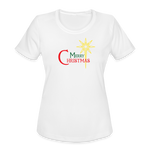 Merry Christmas - Women's Moisture Wicking Performance T-Shirt - white