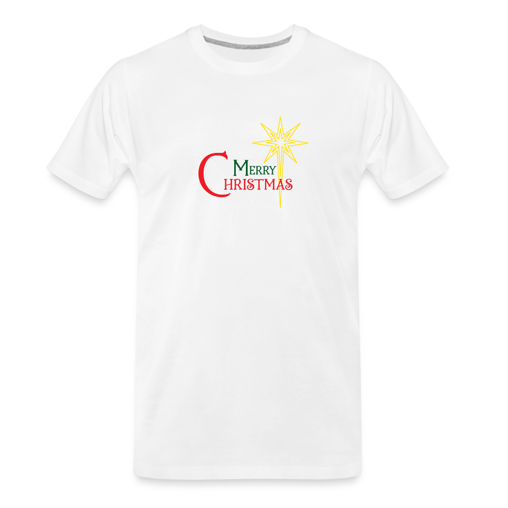 Merry Christmas - Men’s Premium Organic T-Shirt - white