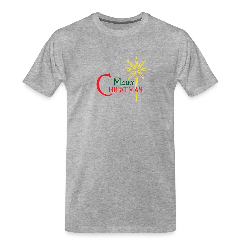 Merry Christmas - Men’s Premium Organic T-Shirt - heather gray