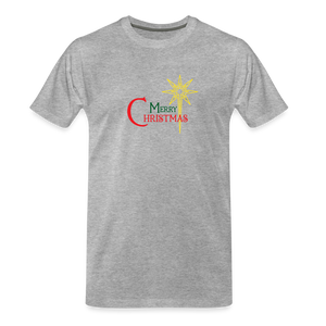 Merry Christmas - Men’s Premium Organic T-Shirt - heather gray