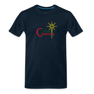 Merry Christmas - Men’s Premium Organic T-Shirt - deep navy
