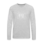 Nearer to Thee - Men's Premium Long Sleeve T-Shirt - heather gray
