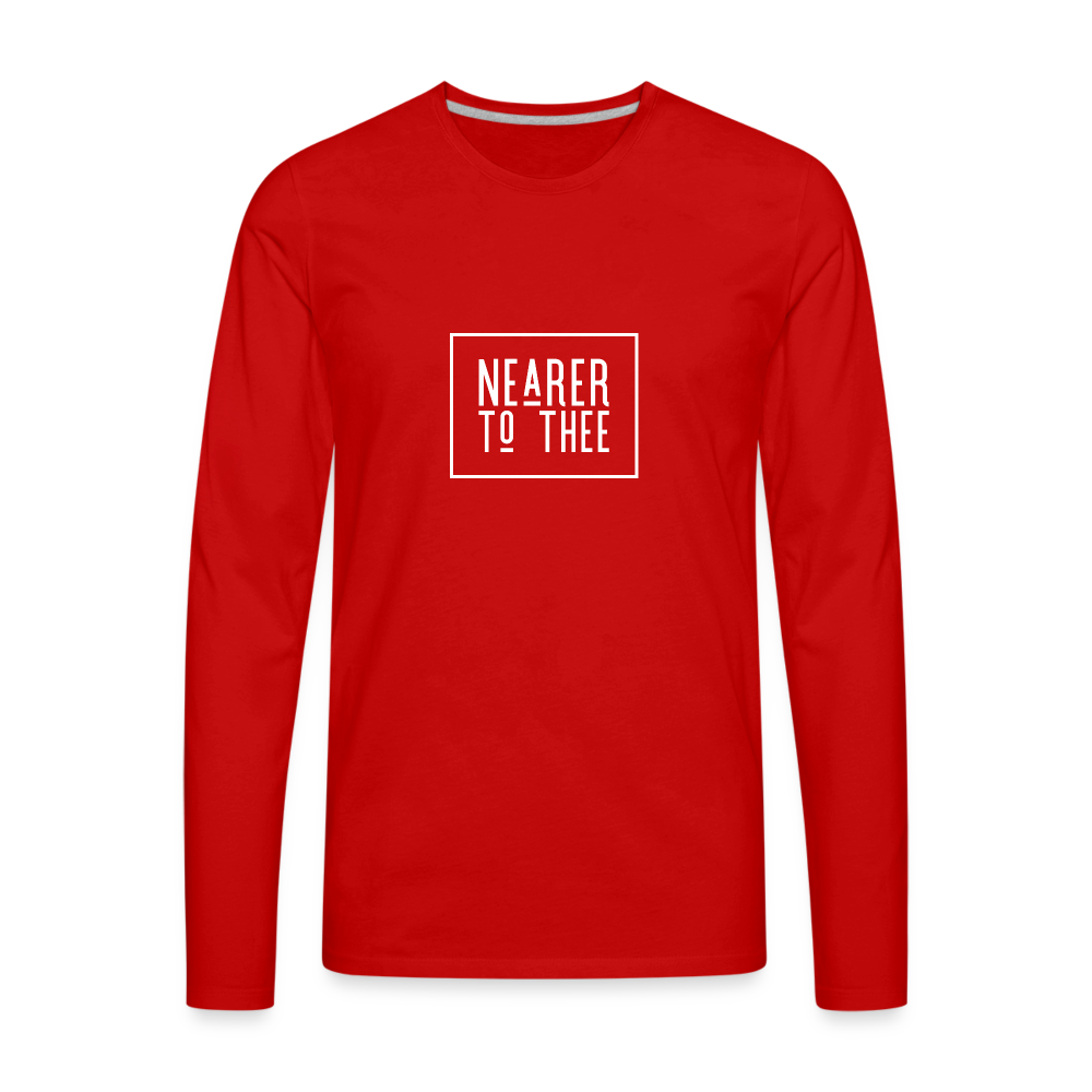 Nearer to Thee - Men's Premium Long Sleeve T-Shirt - red