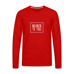 Nearer to Thee - Men's Premium Long Sleeve T-Shirt - red