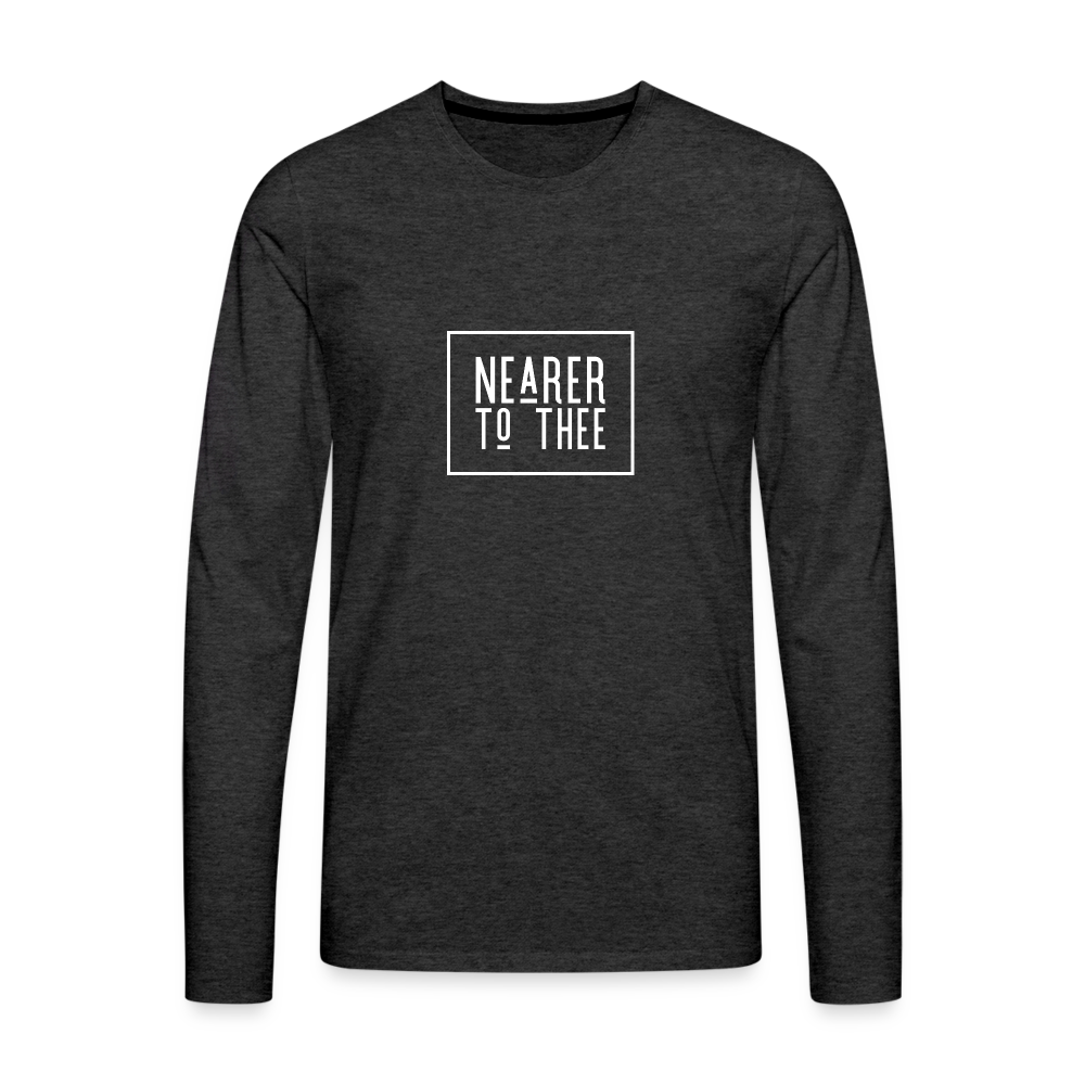 Nearer to Thee - Men's Premium Long Sleeve T-Shirt - charcoal grey
