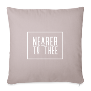 Nearer to Thee - Throw Pillow Cover - light taupe
