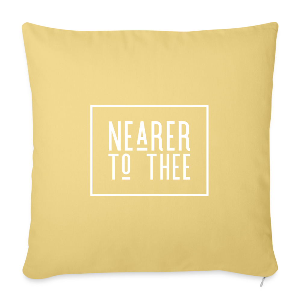 Nearer to Thee - Throw Pillow Cover - washed yellow