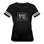 Nearer to Thee - Women’s Vintage Sport T-Shirt - black/white