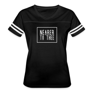 Nearer to Thee - Women’s Vintage Sport T-Shirt - black/white