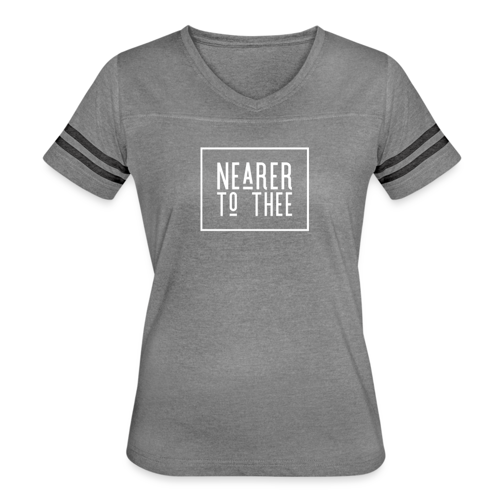 Nearer to Thee - Women’s Vintage Sport T-Shirt - heather gray/charcoal