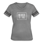 Nearer to Thee - Women’s Vintage Sport T-Shirt - heather gray/charcoal