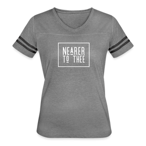 Nearer to Thee - Women’s Vintage Sport T-Shirt - heather gray/charcoal