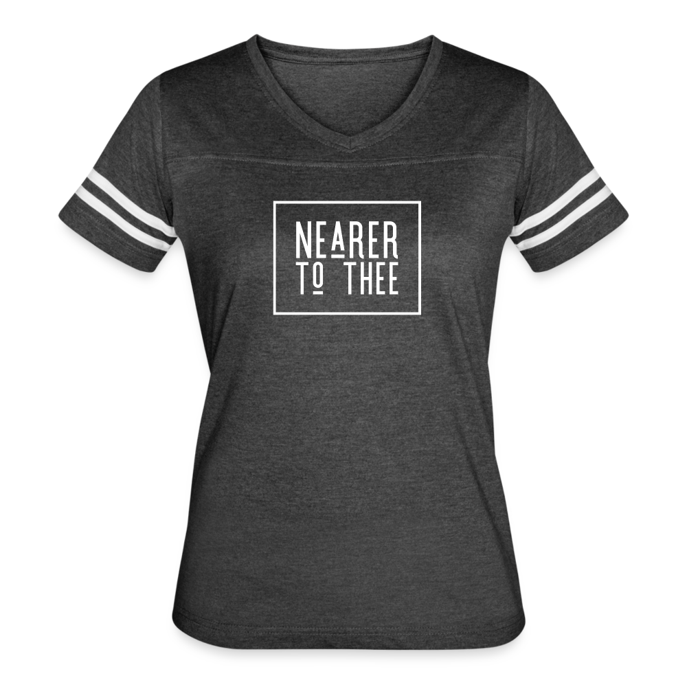 Nearer to Thee - Women’s Vintage Sport T-Shirt - vintage smoke/white