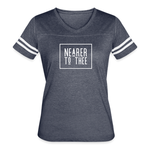 Nearer to Thee - Women’s Vintage Sport T-Shirt - vintage navy/white