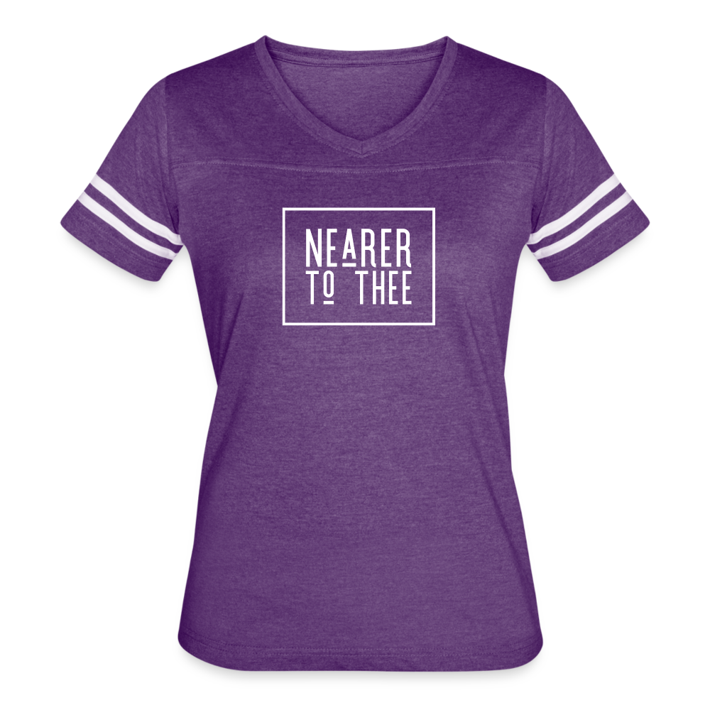 Nearer to Thee - Women’s Vintage Sport T-Shirt - vintage purple/white