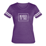 Nearer to Thee - Women’s Vintage Sport T-Shirt - vintage purple/white