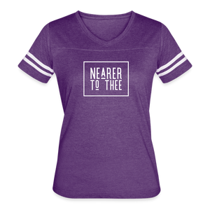 Nearer to Thee - Women’s Vintage Sport T-Shirt - vintage purple/white